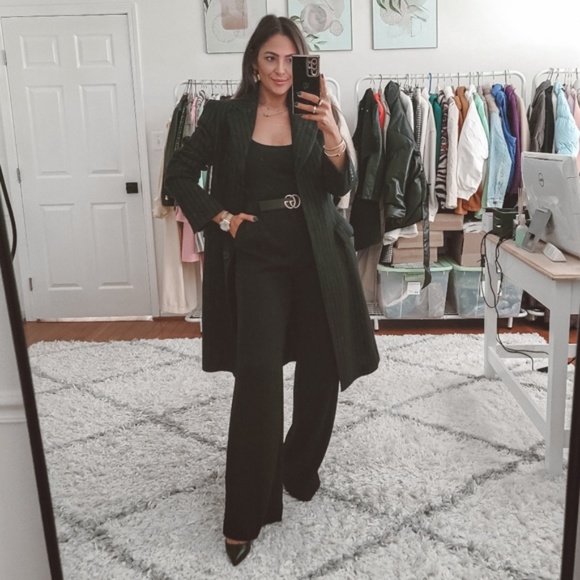 Philosophy Di Alberta Farretti Wool Pinstripe Coat sz Medium NWOT - Picture 5 of 11